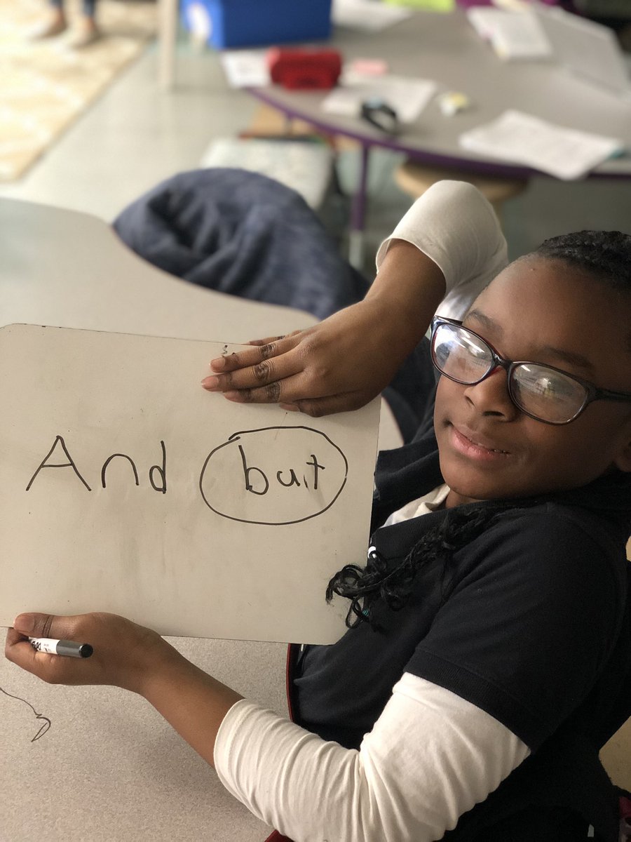 CorneliusElem's tweet photo. How can we have quick checks for student understanding? Our 4th graders in Ms. Wilson’s class have to identify appropriate conjunctions for sentences and also create complete sentences using those conjunctions with the use of their whiteboards! #TheClassroomsofCornelius https://t.co/kbGkuY5vd6
