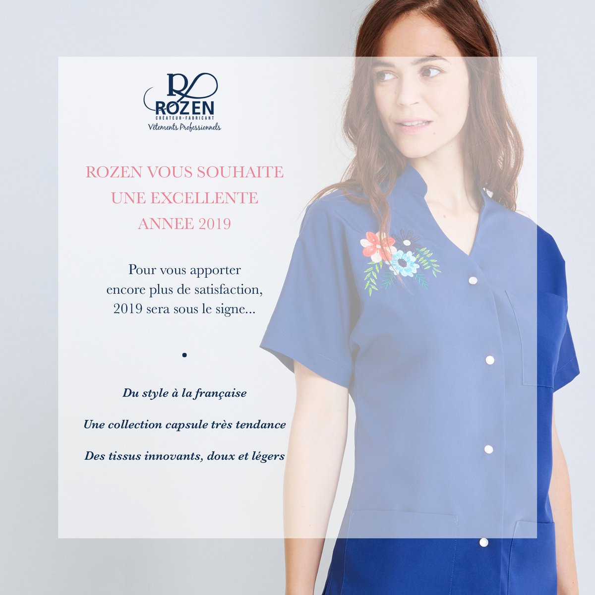 Vêtement Professionnel Médical, Blouse médicale - Rozen