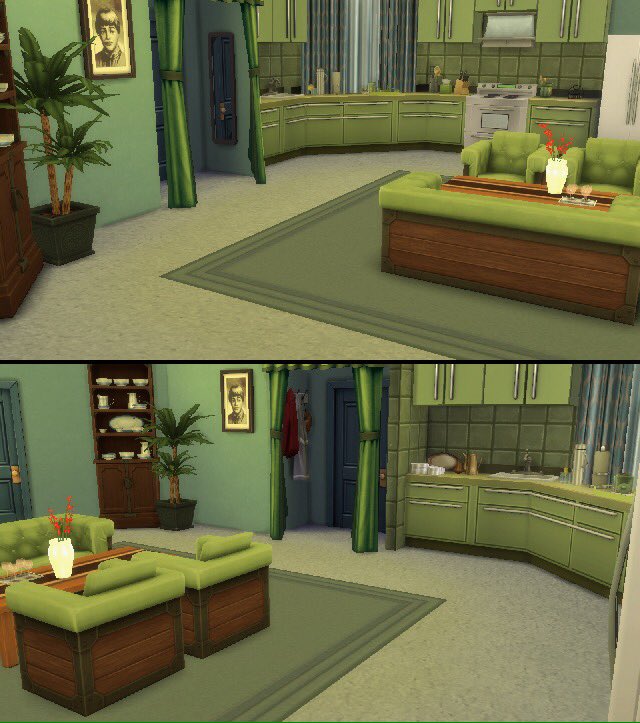 kolorowymotyl's tweet photo. Ktoś zbudował dom z miodowych lat w the sims 4, wyje #TheSims4 https://t.co/mRPbFuFu1N