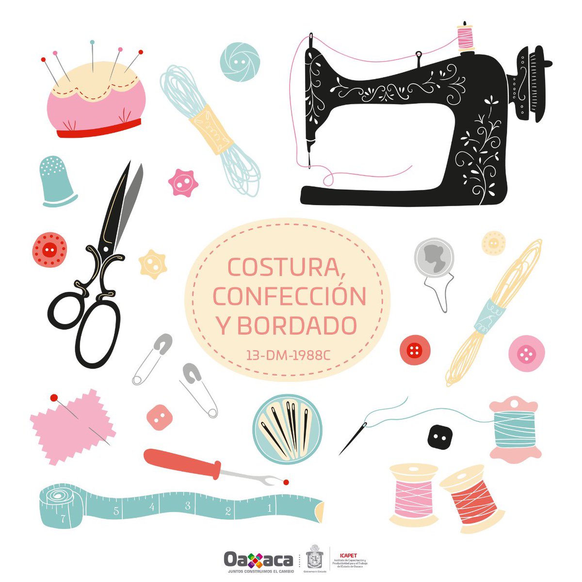 ICAPET_GobOax's tweet photo. 👗 Dentro de la especialidad: Diseño de Modas, con una duración de 160 horas, te ofrecemos el curso “Costura, confección y bordado”. Consulta más información en ➡️https://t.co/k8poegBCo1. #Oaxaca @AlejandroMurat https://t.co/Z8zI7d9kP4