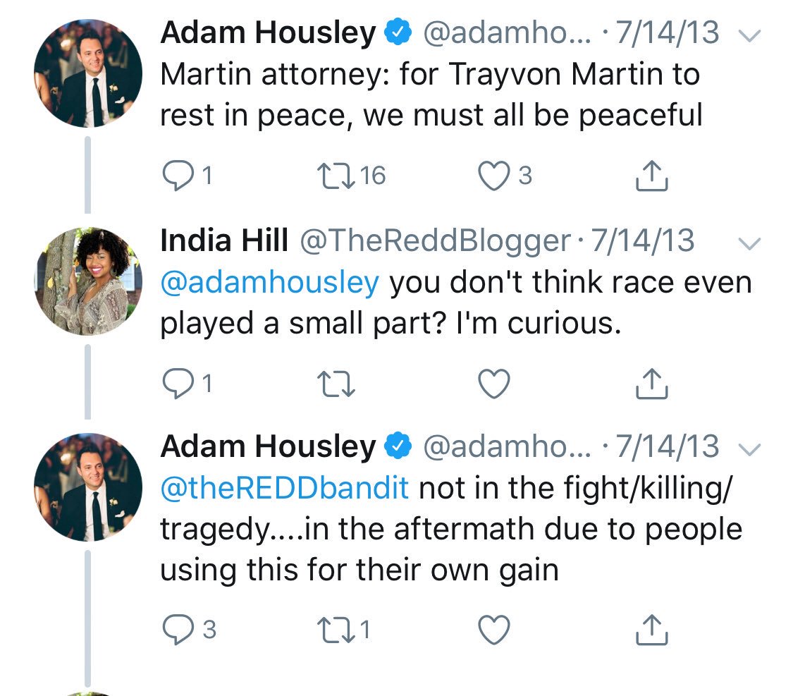 Exhibit A: Adam Housley's dismissive comments about Trayvon Martin.