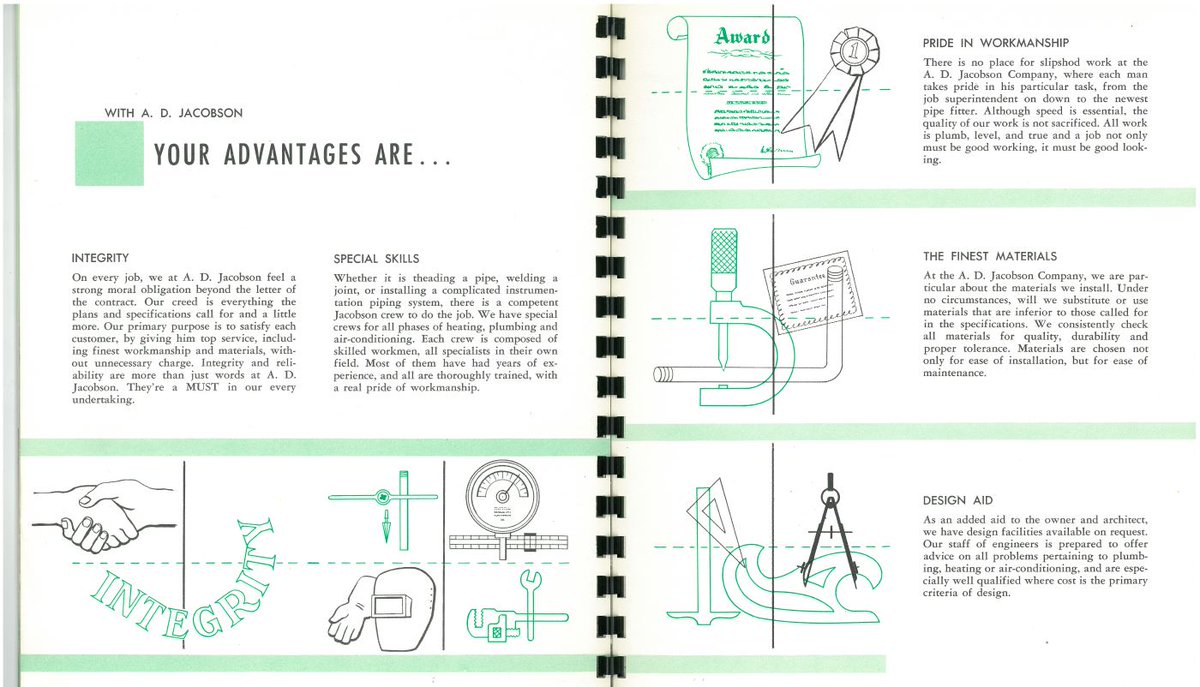 #100Storiesfor100Years A. D. Jacobsen was one of the original P1 Group companies, dating back to 1919. Check out these brochures from our historical archives. Integrity still comes first!