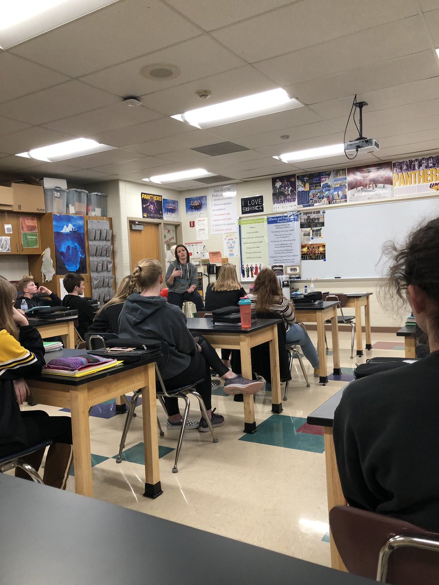 KHSGibbons's tweet image. Mollie Keitges was gracious enough to come in and talk to my A&amp;amp;P class about workouts.  She guided my students through workouts and gave them ideas for their muscle workout videos.  #learnthroughdoing @KHS_Panthers