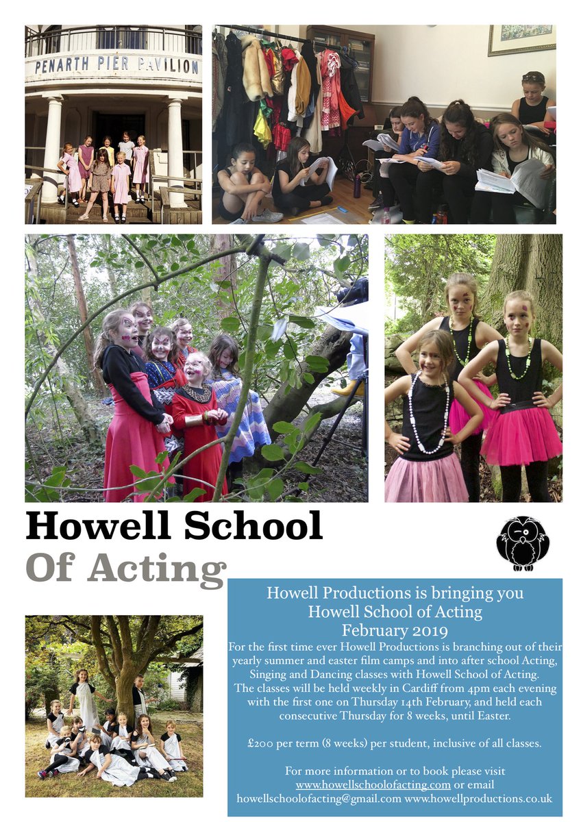 HowellActingSch's tweet photo. Book now for your child’s place on our weekly acting course! #actingclub #kidsactivities #cardiff #opening https://t.co/oJT4wOqY3P