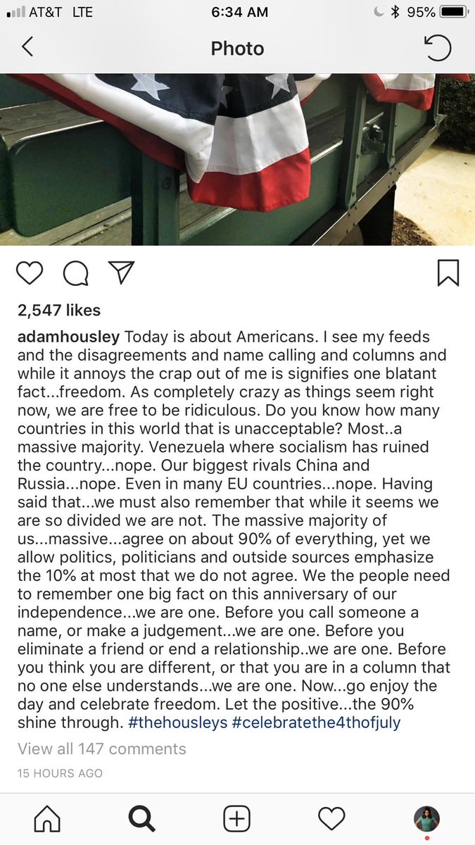 Exhibit C: That time Adam Housley took it upon himself to chastise Black people for not celebrating 4th of July. Again, not a peep from Tamera Mowry. This man is truly deplorable and I can't wait for the day Twitter makes Tamera answer for this sh*t.