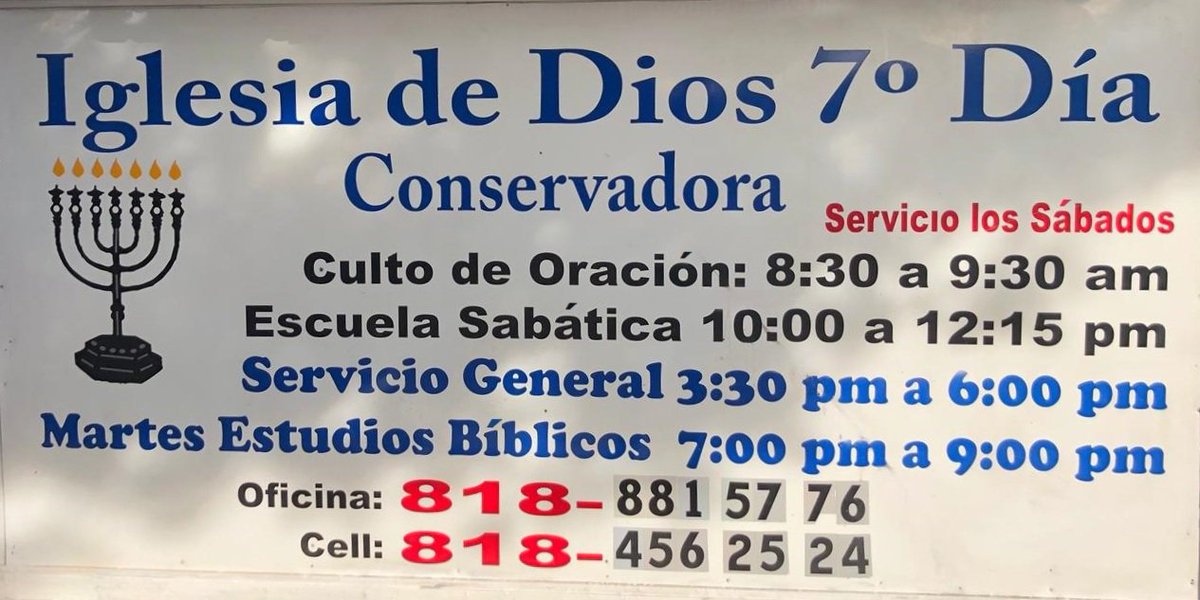 Iglesia de Dios Conservadora (@7thConservadora) / Twitter