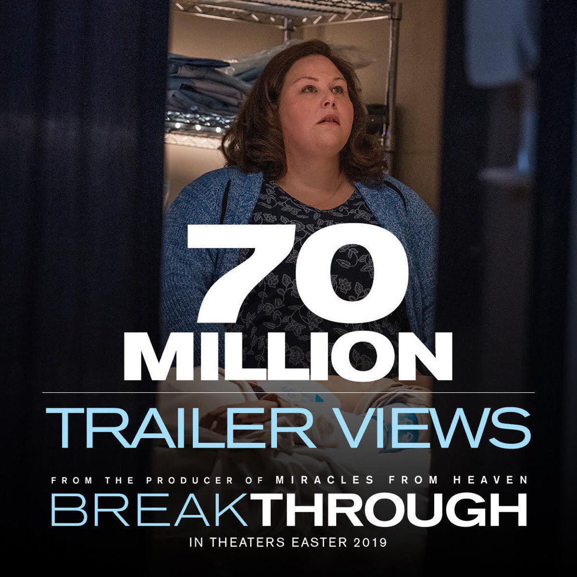DeVonFranklin's tweet photo. Thank you for your support in helping the #BreakthroughMovie trailer reach over 70 MILLION views! Tag who you’re taking to see it in theaters this Easter. #FranklinEntertainment @SeeBreakthrough https://t.co/DEBRqYufdx