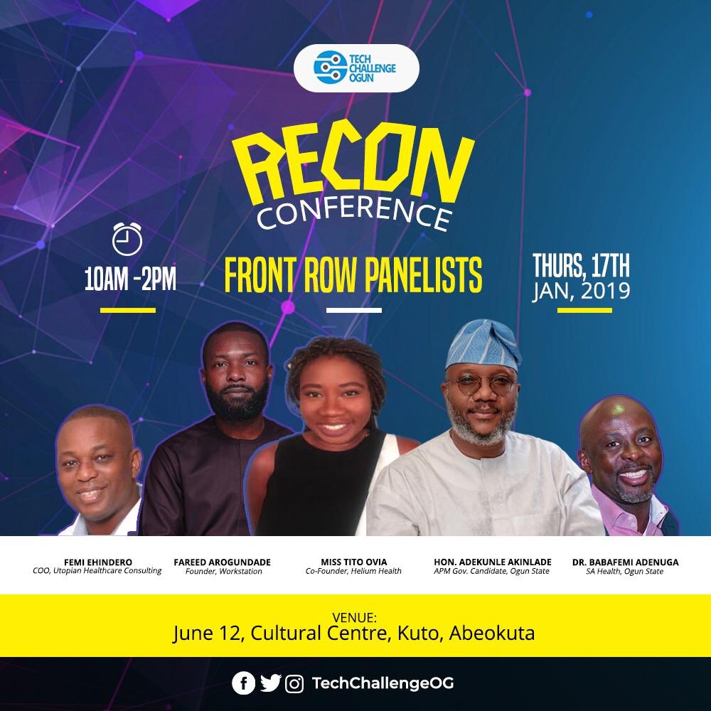 workstationng's tweet photo. Stay tuned tomorrow as well as we live tweet (and share clips on our Instagram stories) of our founder, @fareed_a_a on the RECON conference panel in Abeokuta, Ogun State. https://t.co/gOmlPrmd9U