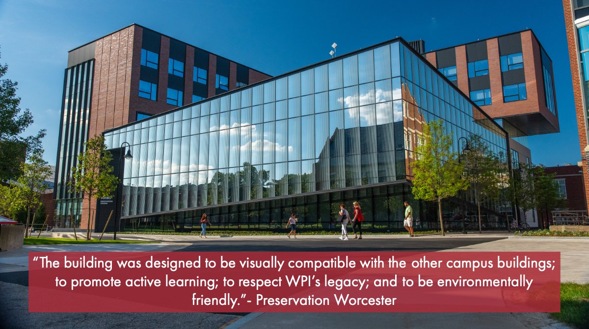 Tonight #WPI's Foisie Innovation Studio and Messenger Residence Hall will receive an inaugural Worcester Preservation Award from @presworc and @tweetworcester. wpi.today/preservation