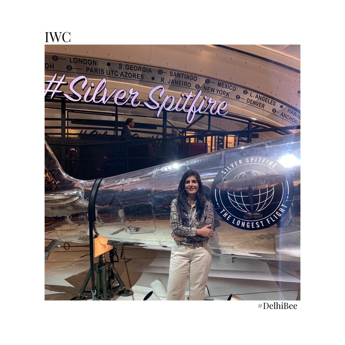 PRPundit_India's tweet photo. Our #LuxeBee @gaurikohli had a wonderfully buzzy week at #SIHH2019
The watch show was abuzz with the launch of the #SILVERSPITFIRE, where two british pilots will take flight and travel around the world to make aviation history, in a 1943 restored Spitfire aircraft! #IWC #SIHH2019 https://t.co/bkMr1Spmpx