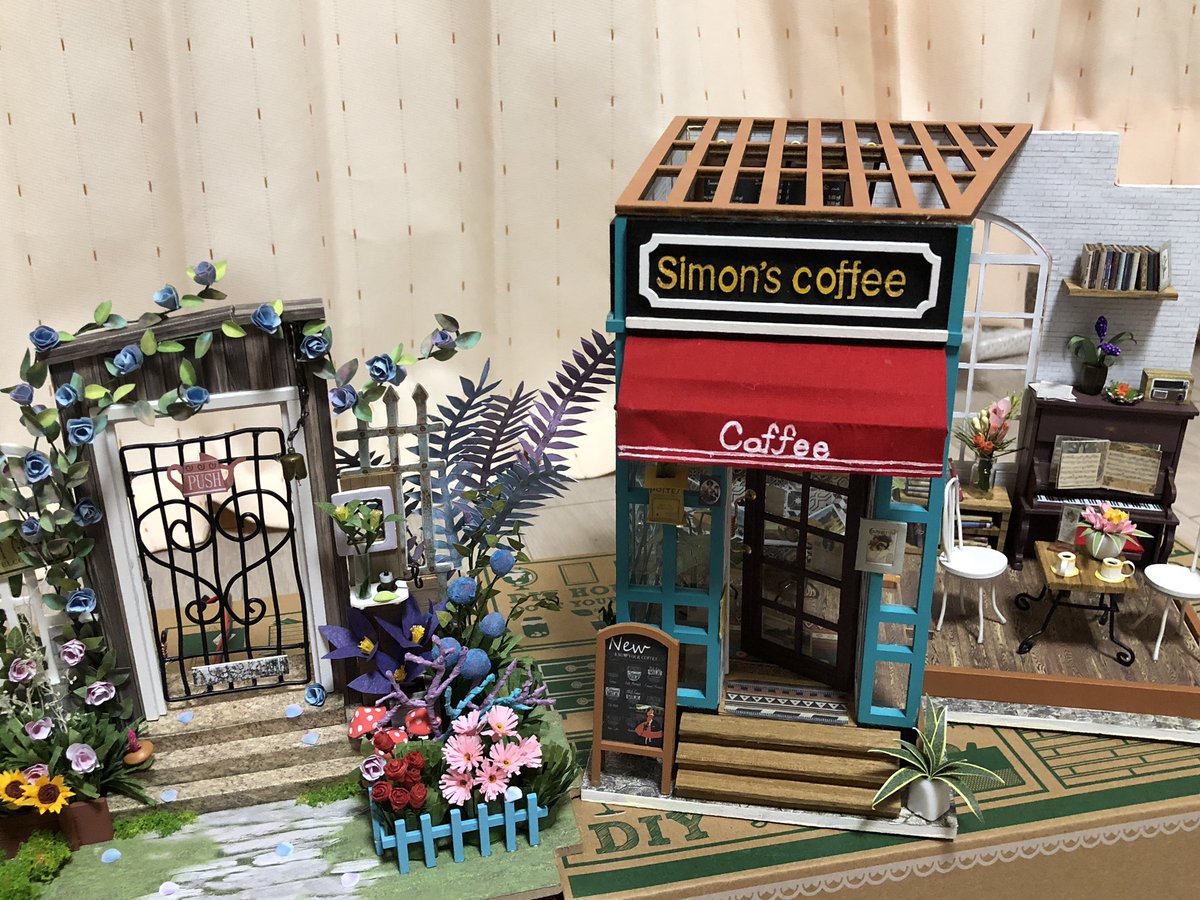 しあわせのダッフィーの国 ガーデンエントランスを抜けたら そこには 人気のカフェがあるんです つくるんです ミニチュアハウス ドールハウス ミニハウス パレットプラザ つくるんです好きと繋がりたい