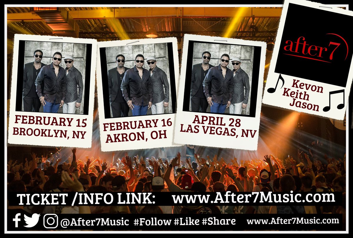 After7Music's tweet image. 3 Big Shows #GetawayWeekend Hope 2 see you in 2019 @ one of our upcoming concerts: #NewYork #Brooklyn Feb15 #Akron #ohio Feb16 #LasVegas April28 #Valentineswknd @LasVegasJazz &amp;amp; RNB Festival For more info/linx2tix visit us on FB bit.ly/A7_2019shows