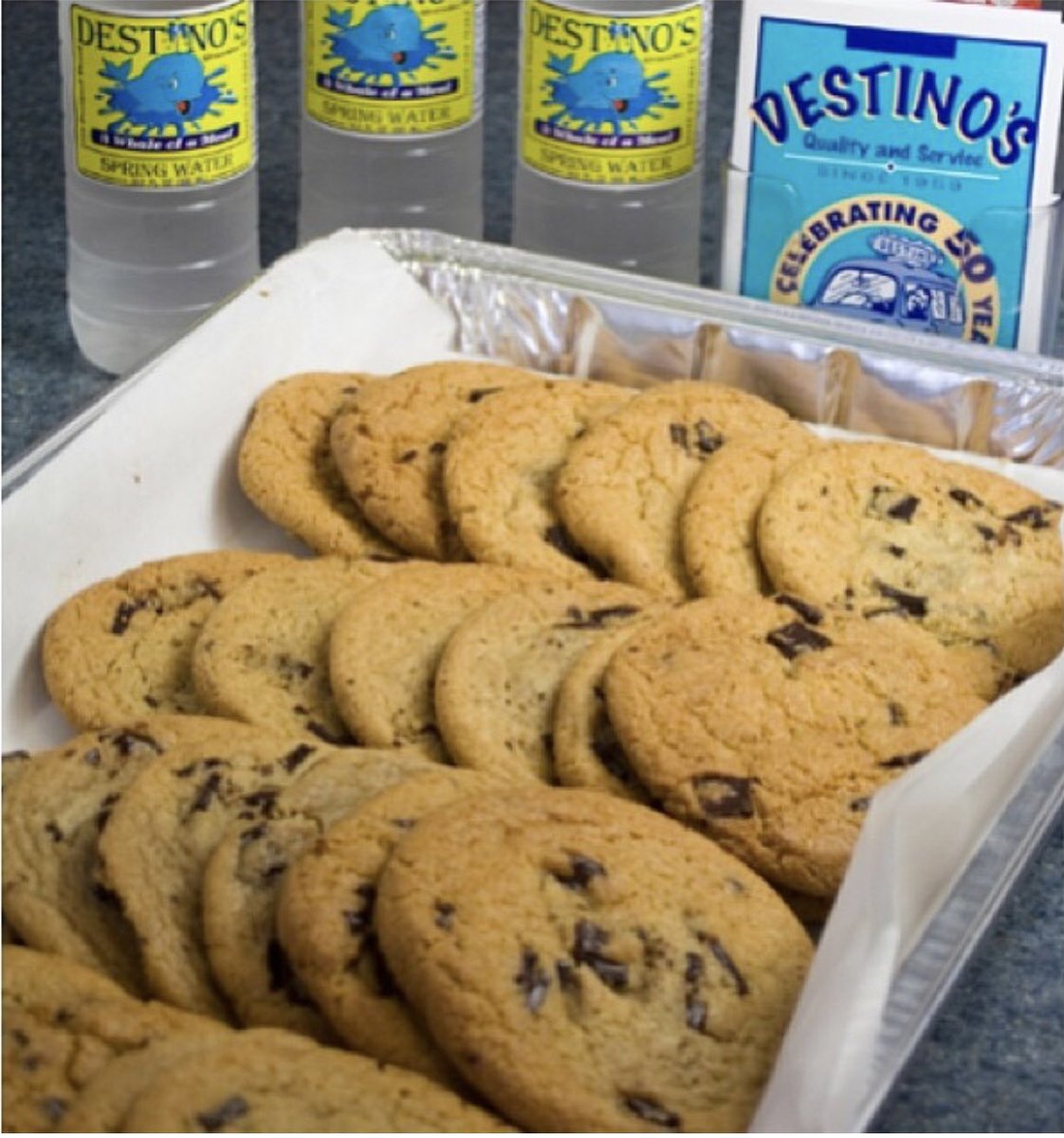 Hurry in and get our famous Destino’s cookies! 
#Destinos60 #SeeyouatDestinos #GloucesterMa