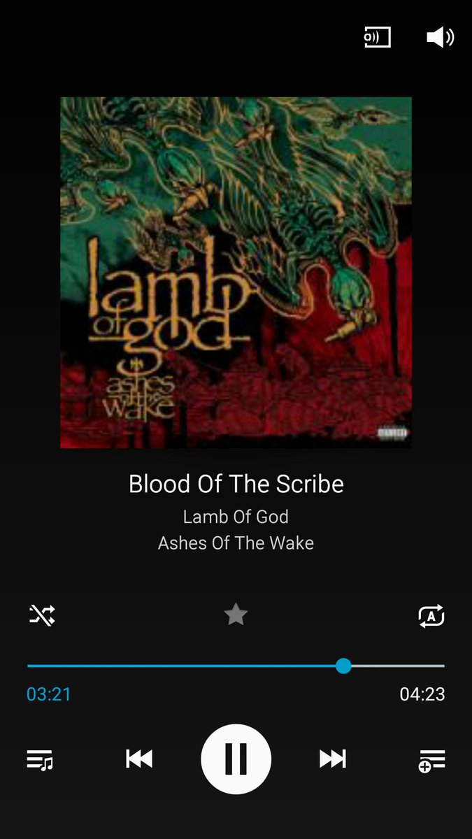 Well back on the chemo so I've got this <a href="/lambofgod/">Lamb Of God</a> blasting in me ears. Thank fuck for music it helps to take me somewhere else. 
This lot knacks up ya touch n ya get bad pins n needles but hopefully me beard won't fall out this time. ✌