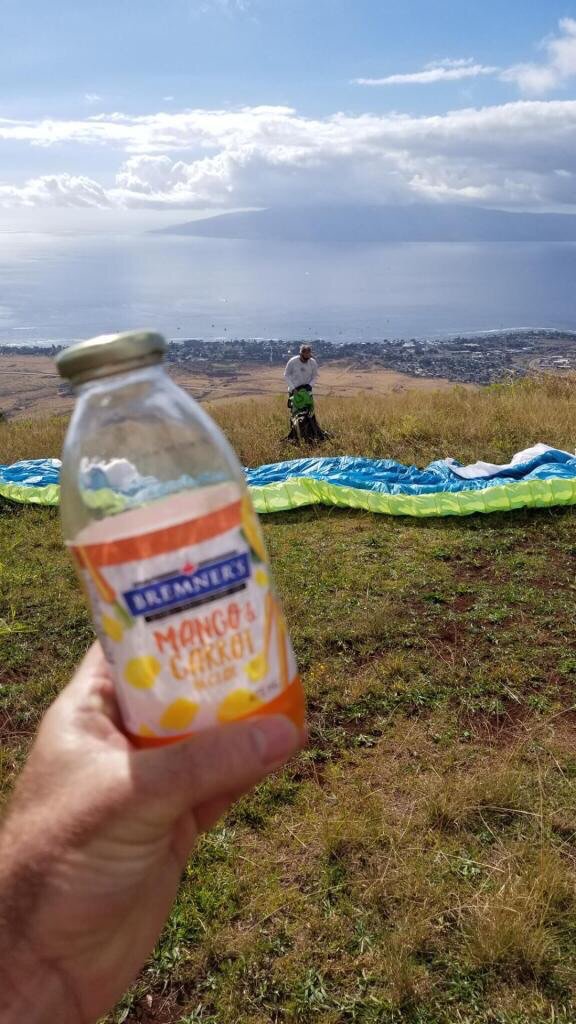 "Bremner's juice reached new heights, now available in Maui"