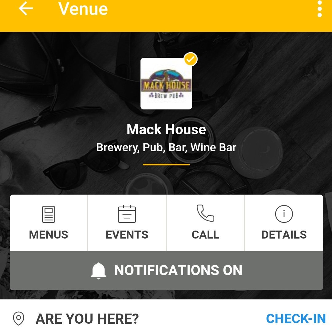 Sweet...
@MackHouseDavie is now an @Untappd #UntappdVerified #Venue
#Notifications are ON !!! – at The Mack House - Craft Beer ... On Site Brewing ... Infusions