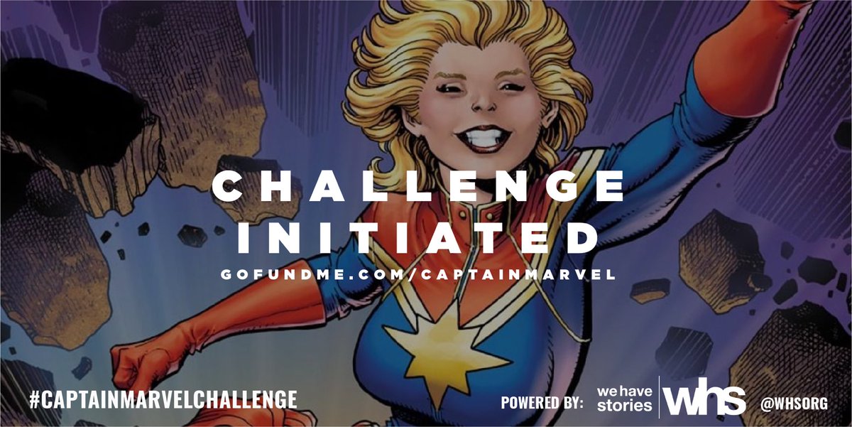Our hope is that girls around the world will see #CaptainMarvel for free.

We’ve started it, now we are challenging you to make campaigns of your own.

<a href="/gofundme/">GoFundMe</a> is donating $100 to 25 campaigns created for the #CaptainMarvelChallenge.

Join us: gofundme.com/cause/captain-…