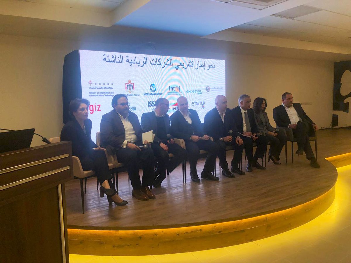 EndeavorJo's tweet photo. Key players on the hot seat: @reem_goussous1 @WorldBankMENA @NidalBitar @intajICTJO @MothannaGh @MoICTJO @marwansjuma @RamziNuzha @cpfjo @startupjo https://t.co/V455D2YgK1