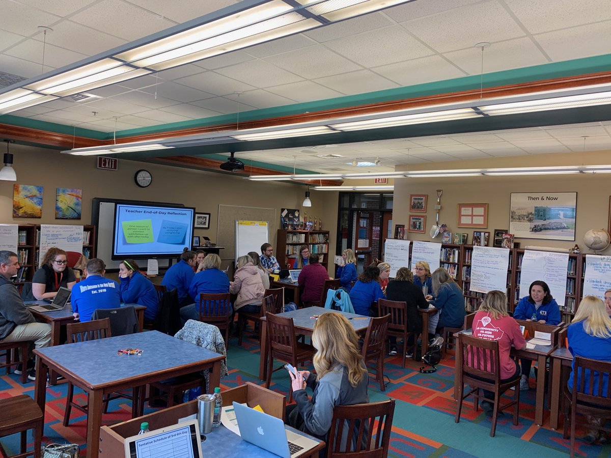 RockfieldE's tweet photo. Amazing group of teachers reflecting on their learning. #jenningscreek #richardsville #cumberlandtrace #wcpsplc https://t.co/1pYg9GY15O