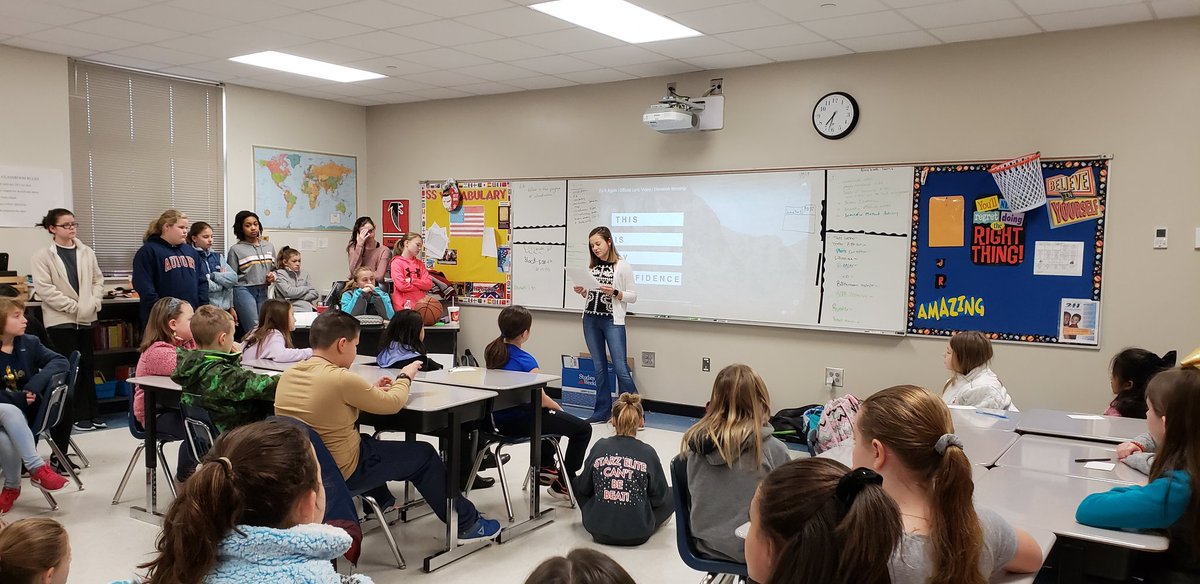 mnmann's tweet photo. We enjoyed having some of the @hghs_fca leaders to share with our @MMISWarriors this morning #AllMeansAllMCSS #LeadatTheMill #TrojanFamily https://t.co/VvqhxwlQXi