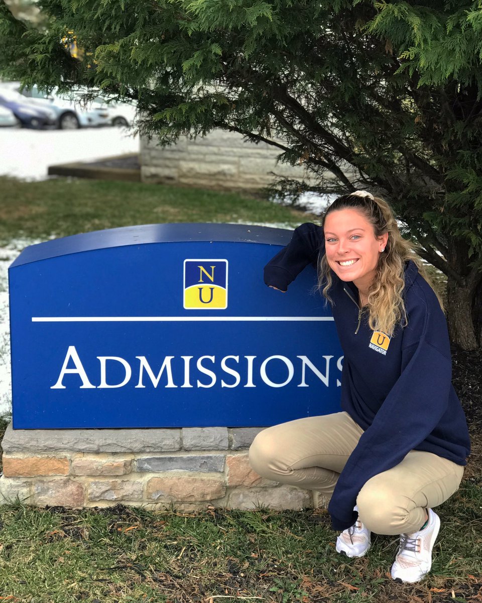 NUAdmiss's tweet photo. Meet Jess! She is sophomore Early Education major from NJ! When she’s not scoring goals or baskets, or giving campus tours, she’s making up fan theories for the Bachelor. 🌹 #NavLife #NaviGATOR #NeuKnights #NeumannUniversity https://t.co/fS1skryPN9