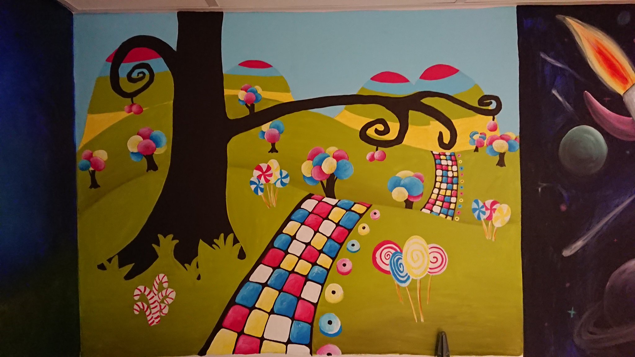 Murals And Wall Art by Jo Bell on Twitter "Candy land setting (2 of 6