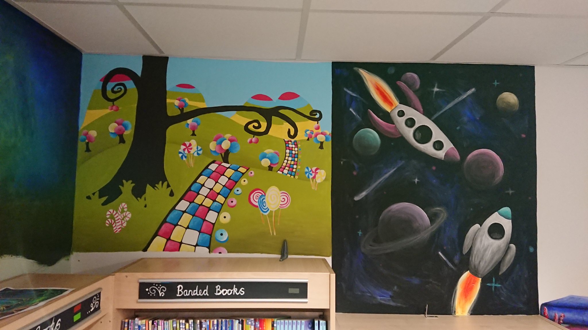 Murals And Wall Art by Jo Bell on Twitter "Candy land setting (2 of 6