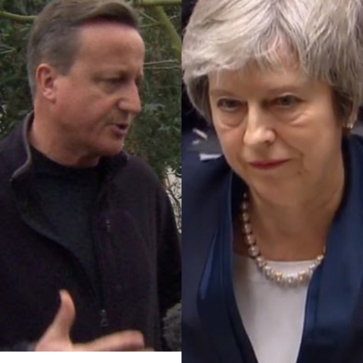 OriginalElemntz's tweet photo. After seeing a rather tanned Cameron I thought it’d be more apt to do the ‘brexit’ challenge rather than 10 year challenge😂 #tan #sunshine #brexit #theresamay #davidcameron #brexitchallenge #10yearchallenge #tenyearchallenge @Conservatives @UKLabour @BorisJohnson @jeremycorbyn https://t.co/9glaszFAaB