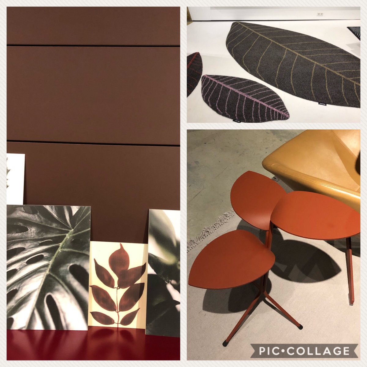 FormicaGroup's tweet image. Leafy inspiration at Design Post. From upper right: @CarpetSign @Moroso, @KristaliaDesign. #DesignPost #imm_cologne19 ^gc