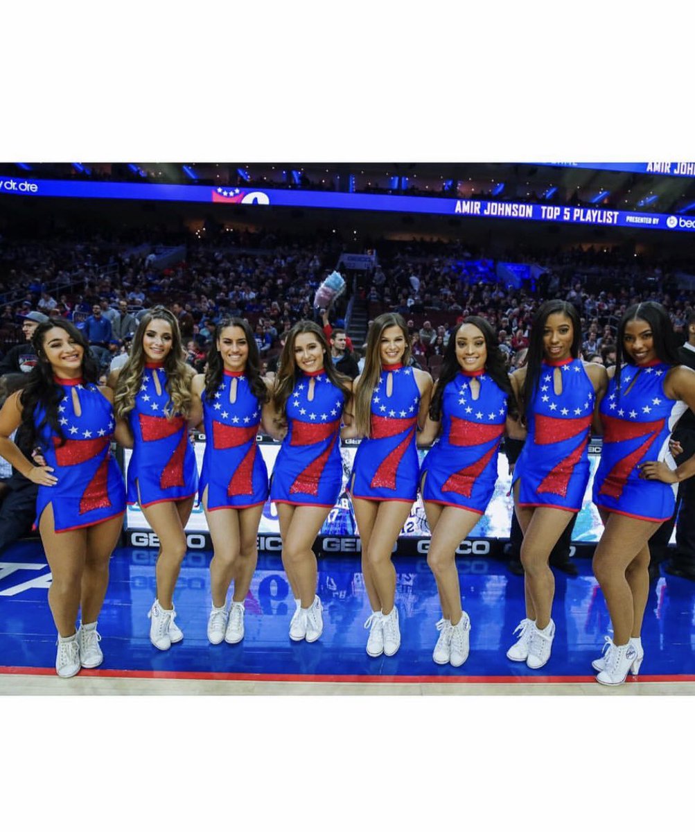 New Year, New Uniforms for the @Sixers_Dancers &amp; they look GOOD! 🤩7️⃣6️⃣🤩