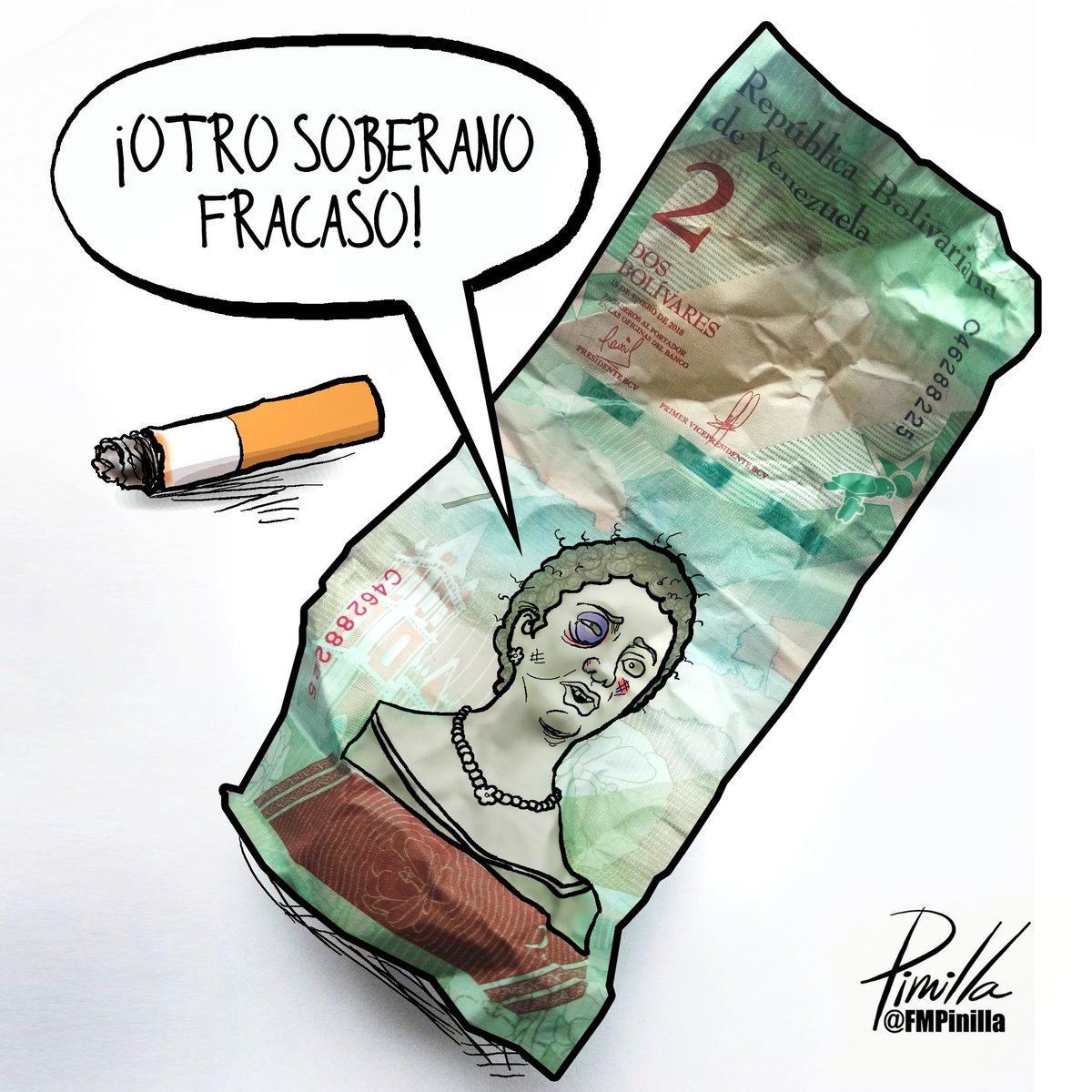 FMPinilla's tweet photo. Soberano fracaso... #caricatura #Venezuela https://t.co/AqlXfCfYIK
