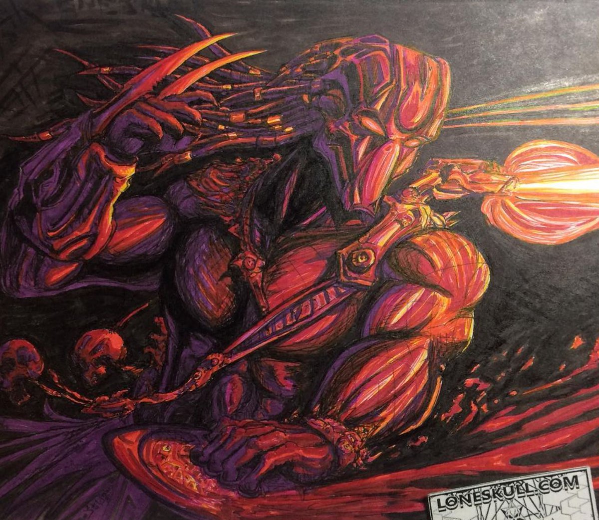More Predator please 😈 #loneskull #comics #art #illustration #fanart #predator #ink #scifi #movie #badass