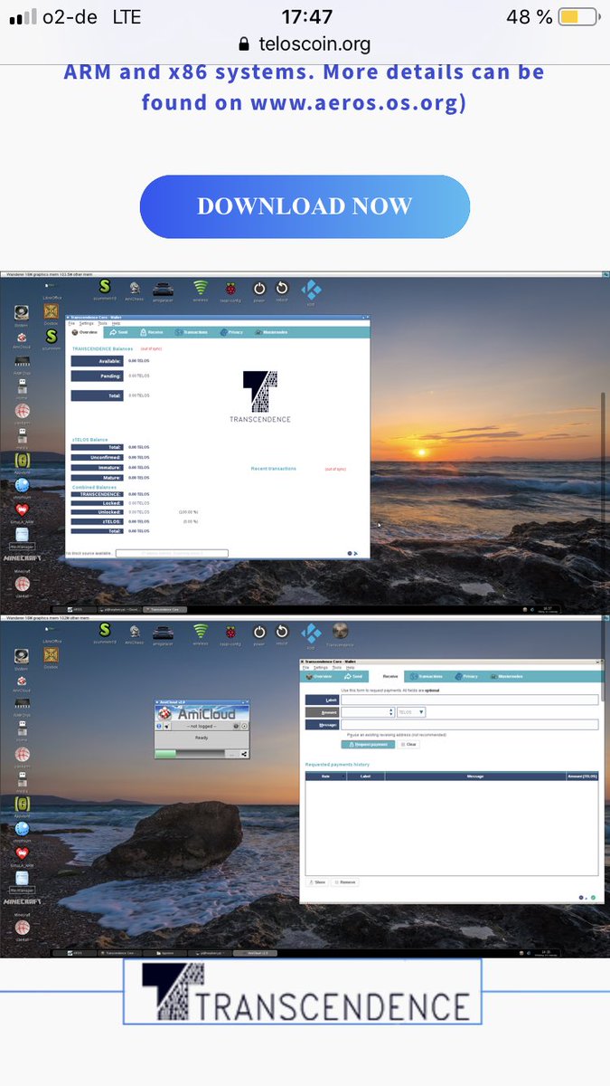 teloscoin's tweet photo. AEROS an opensource rewrite of #commodore #Amiga is now available in version 4.3 for free for #RaspberryPi . Visit the #transcende #blockchain website to grab your free copy. It comes with the #TELOS wallet so you can join the revolution.  https://t.co/W2c3cv2fMK @CoinKurier https://t.co/zYT4eDYDPN