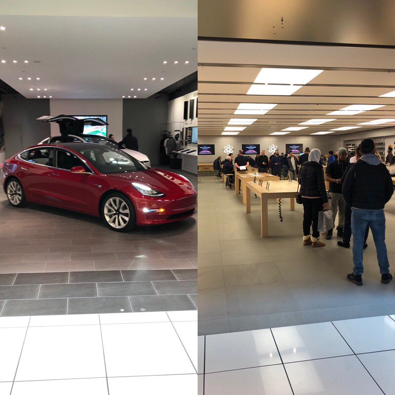 TESLAcharts's tweet photo. Quick Somerset mall check.
#JustLikeApple
$TSLA $AAPL https://t.co/1NLen5bQTM