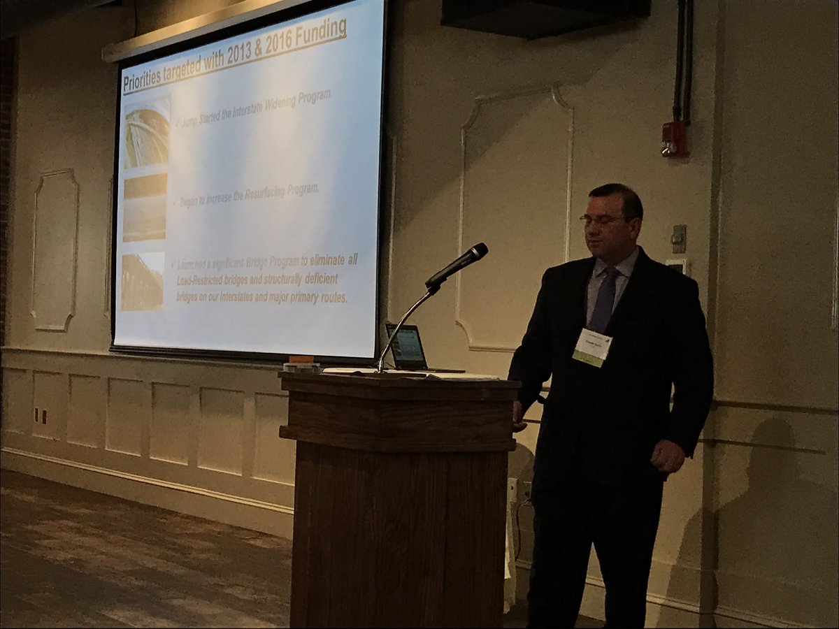 townerb's tweet photo. South Carolina highway projects discussed by SCDOT's Director of #Construction Claude Ipock at @CharlotteCFMA. #CFMA @CFMA https://t.co/yDHVh6JpEk