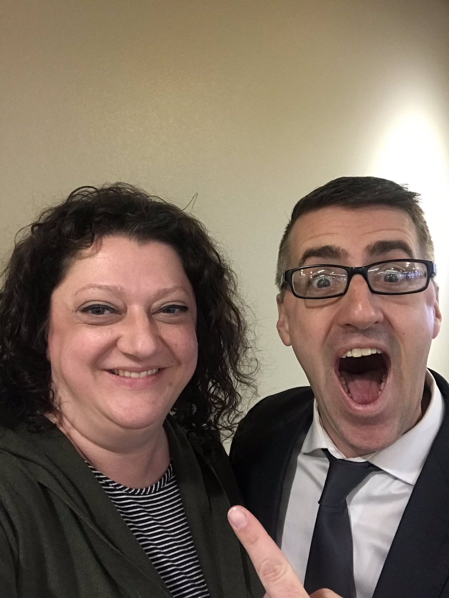 It’s awesome when you are in Bismarck for work and you bump into one of your favorite people! Bismarck is my second home lately so it really is easier to meet with me here. <a href="/FundraisingDad/">Patrick Kirby</a> #CommonSensePM #ILoveBismarck #NDDHS