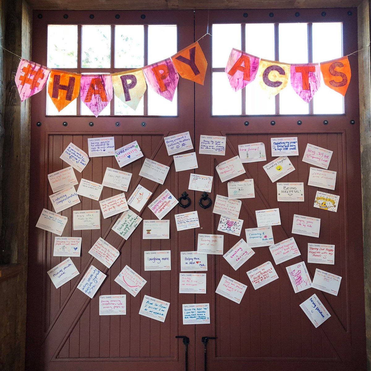 livehappy's tweet image. The International Day of Happiness is just two months away! Be the change you want to see in this world and create a Happiness Wall at your local school, business or public space! #HappyActs #LiveHappy happyacts.org