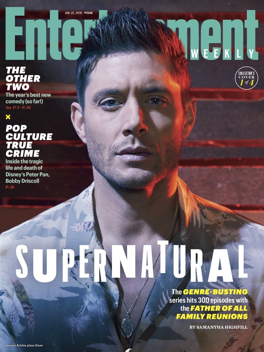 acklesupdates's tweet photo. Supernatural's cast celebrating 300 episodes with an epic family reunion on the covers of Entertainment Weekly! https://t.co/yYOtUQKaJs