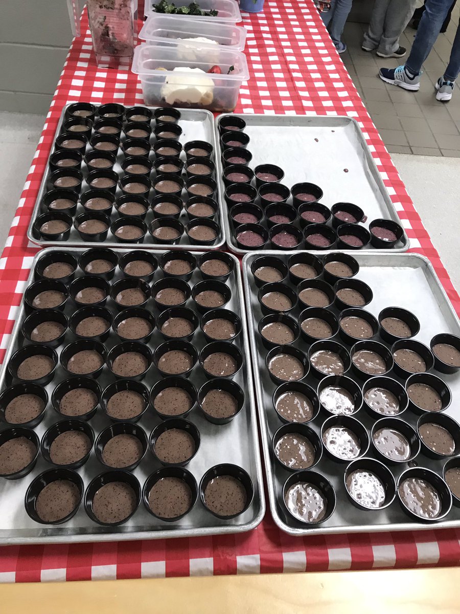 AspenEibertDCE's tweet photo. Yummy treats at lunch! We had delicious smoothies made with kale from our garden. @DCEtrailblazers @BrownDCE @CISDNutrition https://t.co/NZWPVvmoB7
