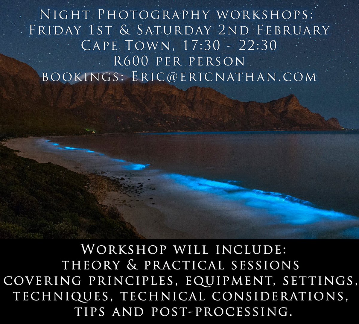 #NightPhotography #workshop #CapeTown