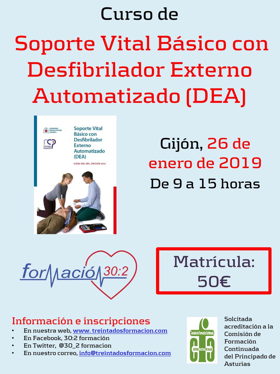 Continúa abierta la inscripción para nuestro curso de SVB y DEA del 26 ...