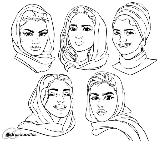 ladies from Iran ??#dresdoodles 