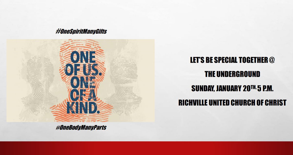 uNDRGRD's tweet photo. Ch_rch  
See anything missing?  See where U belong @#TheUndergroundAtRUCC this Sunday.
#OneSpiritManyGifts
#OneBodyManyParts
#NotAMomentAMovement https://t.co/lCyCorOJ49