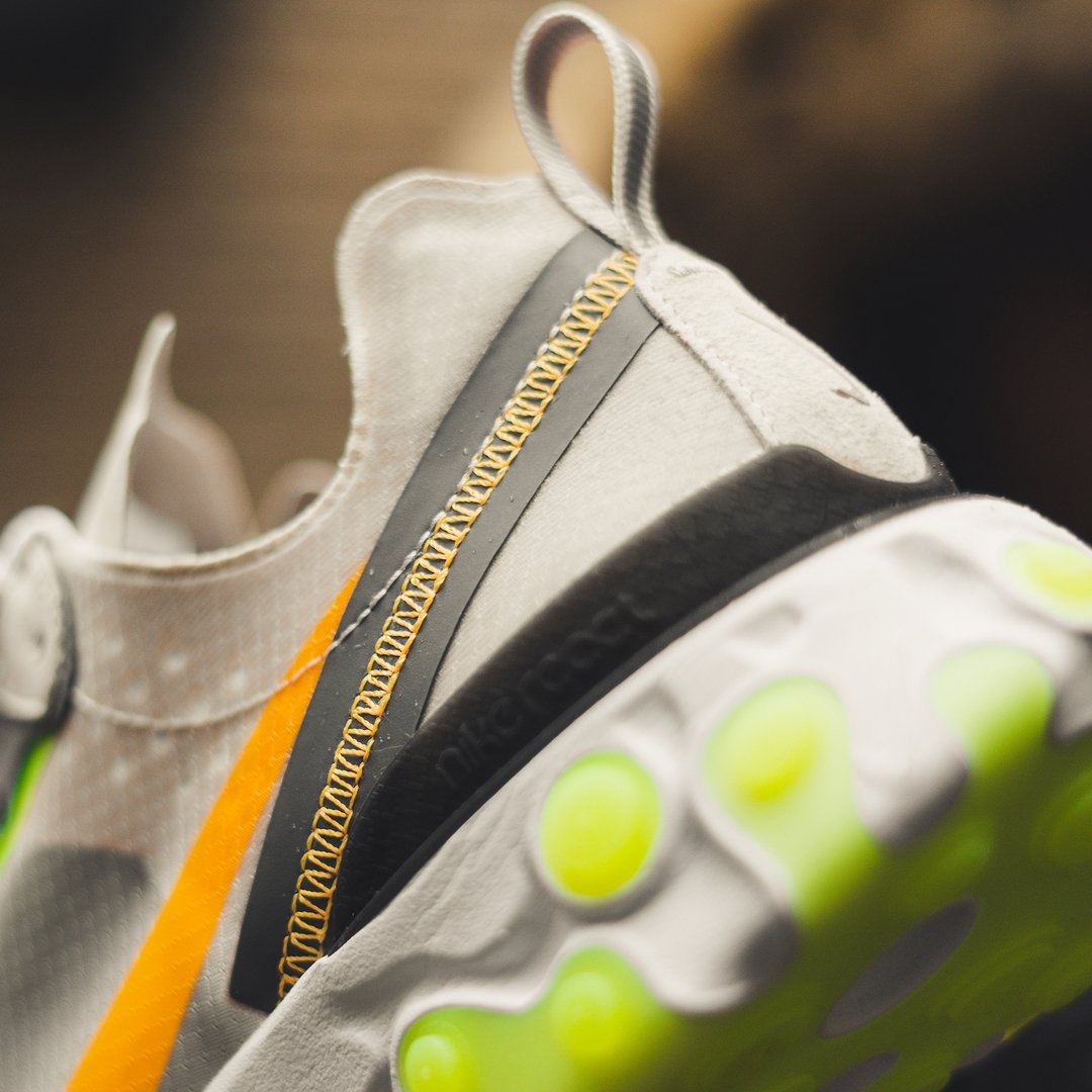 Footpatrol_ldn's tweet image. Nike React Element 87 ‘Light Orewood Brown/Volt Glow’ | Launching online on Thursday 17th January (available online at 8:00AM BST). Sizes range from UK6 - UK12 (including half sizes), priced at £135. #nike #reactelement87