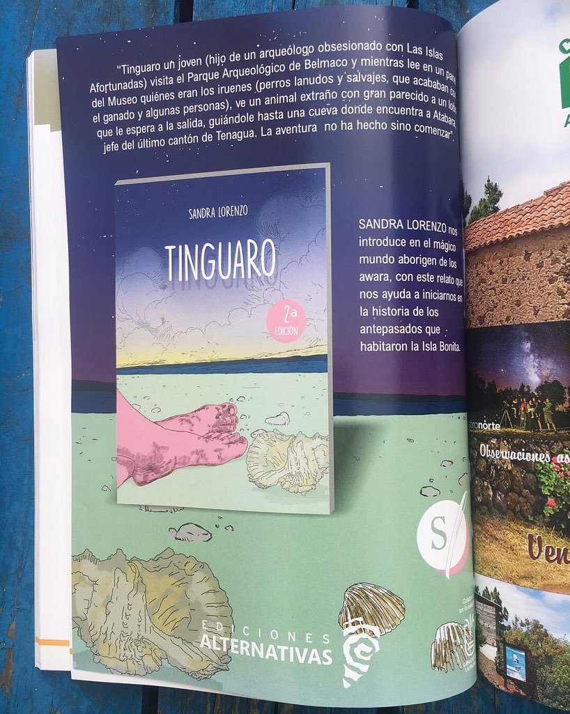 _sandralorenzo's tweet photo. Me hace muchísima ilusión ver #tinguaro #book #libro en la #revista #iruene #revistairuene10 #promoción #cosmovision #edicionesalternativas #conocimiento #cultura #ancestros #creencias #lapalma #canarias #historia #historiaantiguadelasislascanarias #seguimossumando iGracias! https://t.co/3e9Mvurmb4