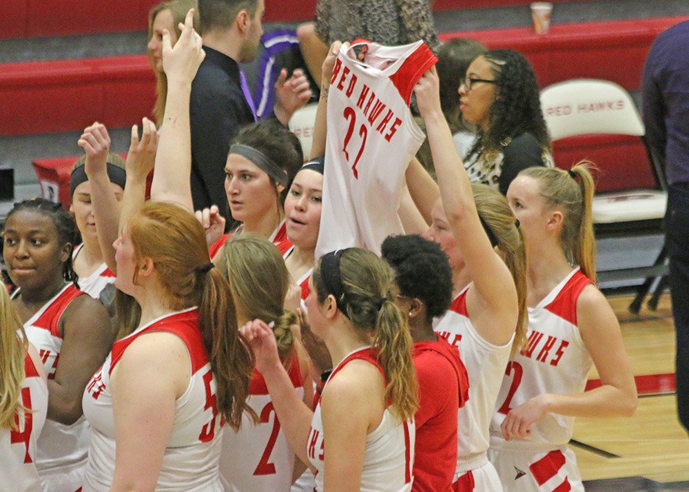 RiponSports's tweet photo. This winter, challenges on the court for the @RiponRedHawks women's basketball team pale in comparison the fight one (missing) teammate is facing. But she's not doing it alone. For more on @kassidy_walters fight & the support she's received click the link: https://t.co/XU5be5LYiV https://t.co/WH4yAUSy3Y