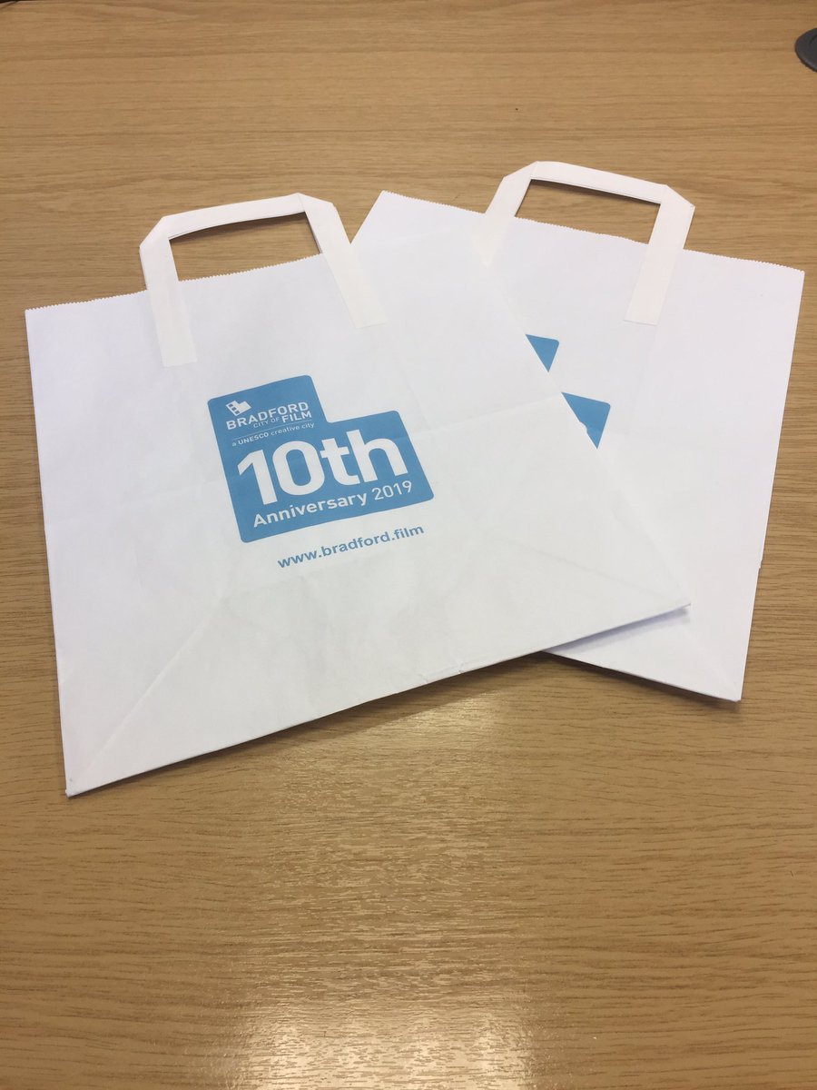 Robrook's tweet photo. Loving the first copies of our new product line - printed paper bags! https://t.co/Mb6VV8fQ3L