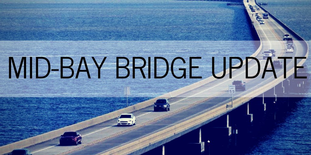 WCFRFL's tweet photo. @MyFDOT_NWFL has completed emergency repairs to the Mid-Bay Bridge. As of 11:00 a.m. Wed., Jan. 16, the bridge is open to limited traffic - two-axle vehicles (cars, trucks, SUVs, school buses, and limited first responder vehicles) only. @nwfdailynews @WMBBTV @WJHG_TV @weartv https://t.co/dz8kCxTgEy