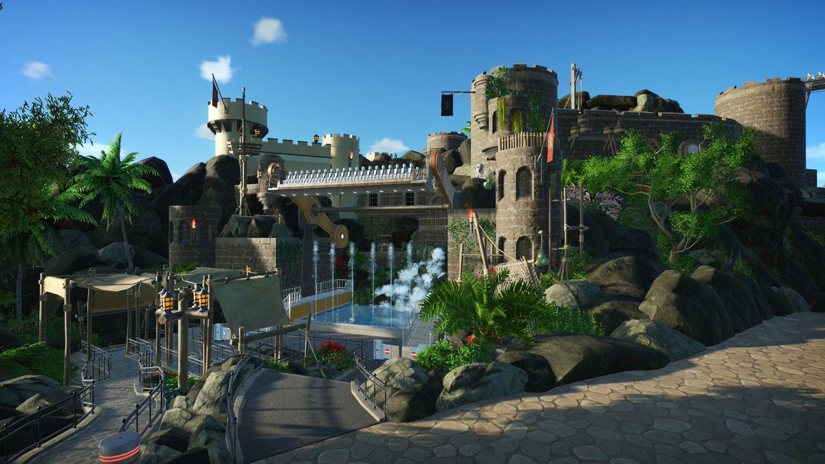MPC185's tweet photo. Namensvorschläge für diesen Topspin?
und YEAH, der Piratenbereich ist nahezu abgeschlossen! 🥰😊
#planetcoaster #themepark #piratenbereich #mpcstudios https://t.co/diqFLYHk7P