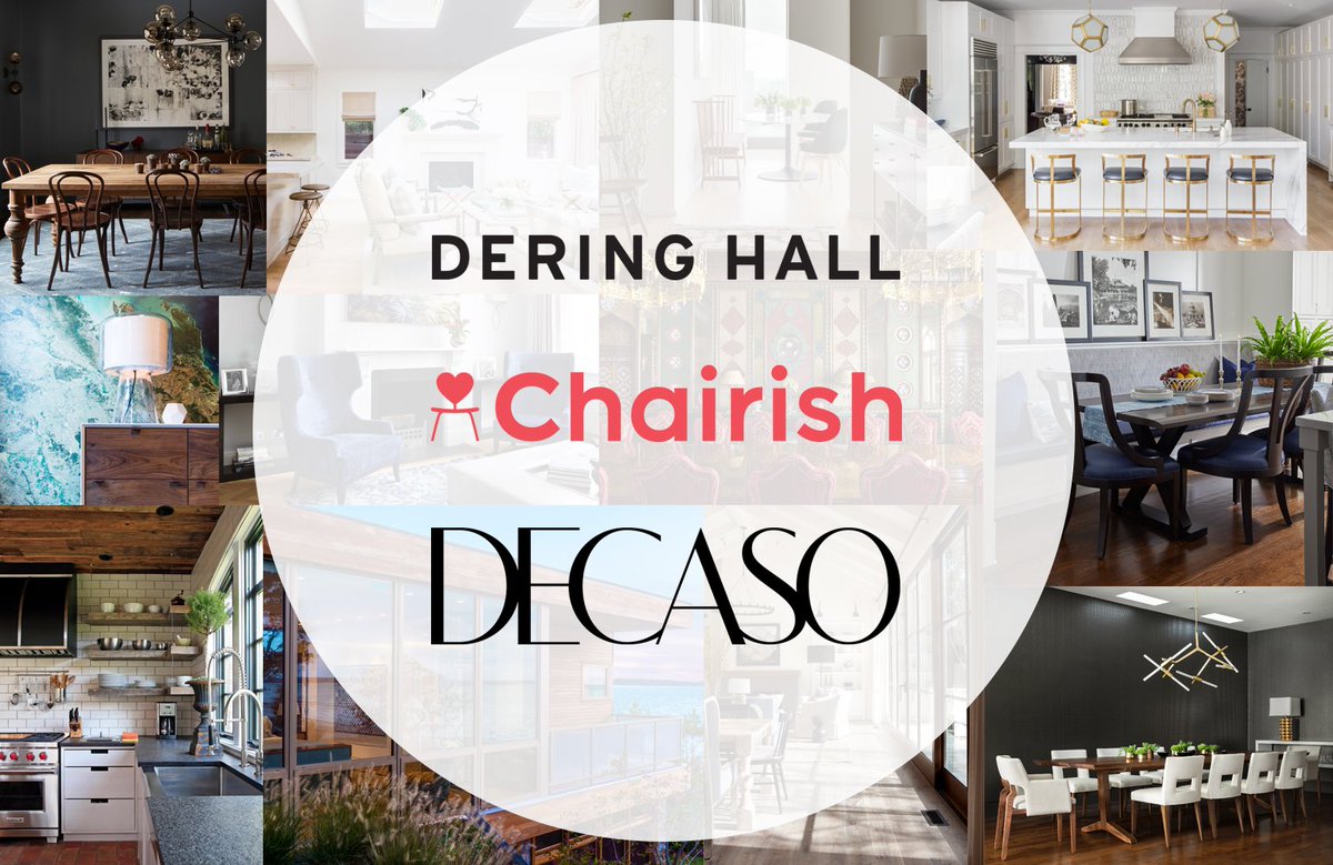 We're thrilled to announce that Dering Hall is joining the <a href="/chairishco/">Chairish</a> family! Together with <a href="/chairishco/">Chairish</a> and <a href="/DECASOhome/">DECASO</a>, our brands will represent the largest online platform for high-end home furnishings in the U.S. Read all about it. bit.ly/2W5lTQS